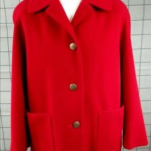 Beautiful wool cashmere women’s car coat size 18W